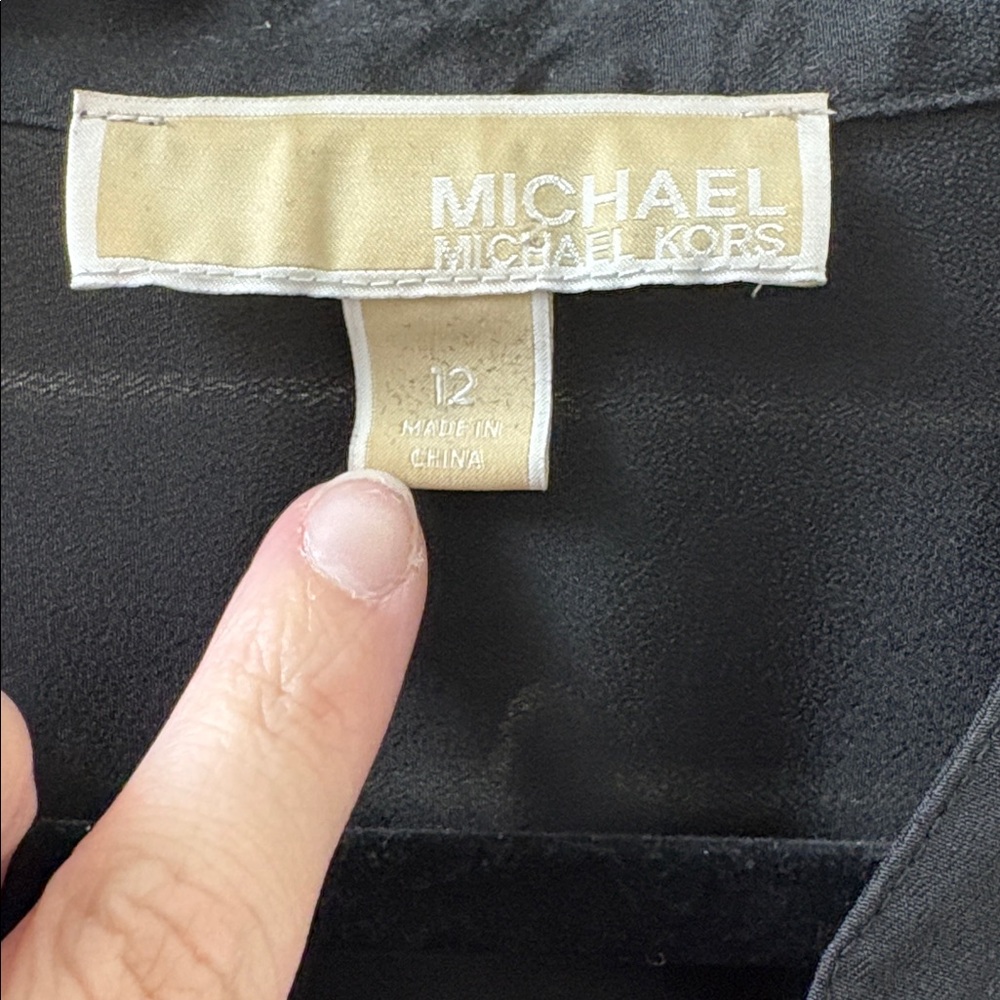 Michael Kors Black Dress Shirt - Picture 2 of 7